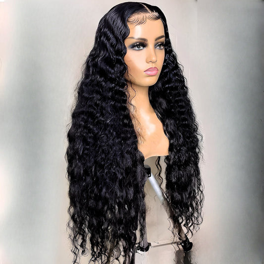Deep Wave Virgin Hair 5x5 Lace Front Wig