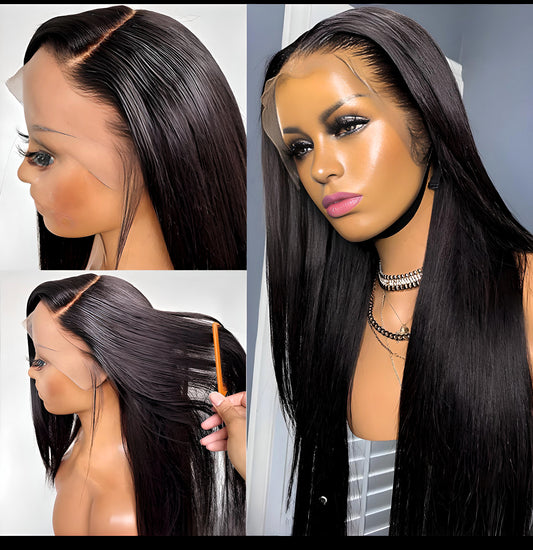 Straight Virgin Hair 13x6 Lace Front Wig