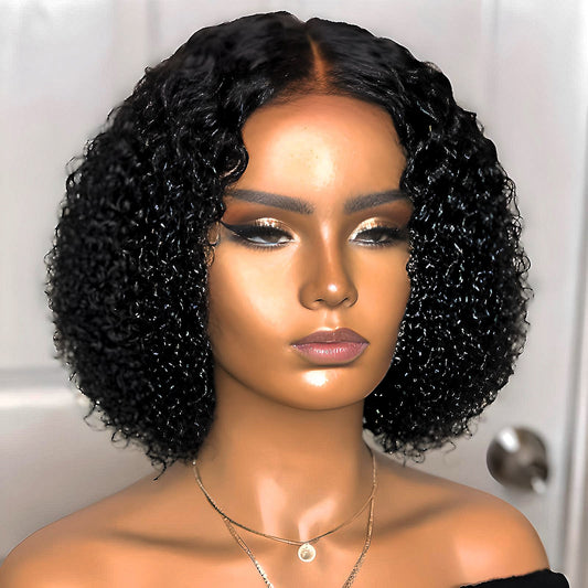 Water Wave Virgin Hair 4x4 Lace Front Wig